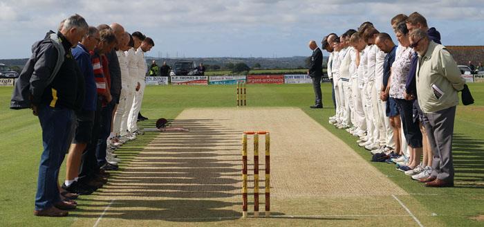 A minutes silence for John - impeccably observed